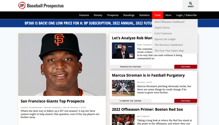 Baseball Prospectus Homepage: News, Analysis, Fantasy Guidance, and More