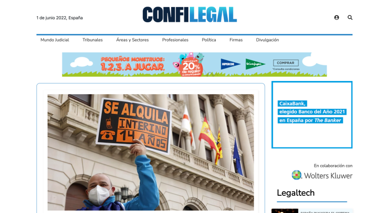 Confilegal Website Homepage
