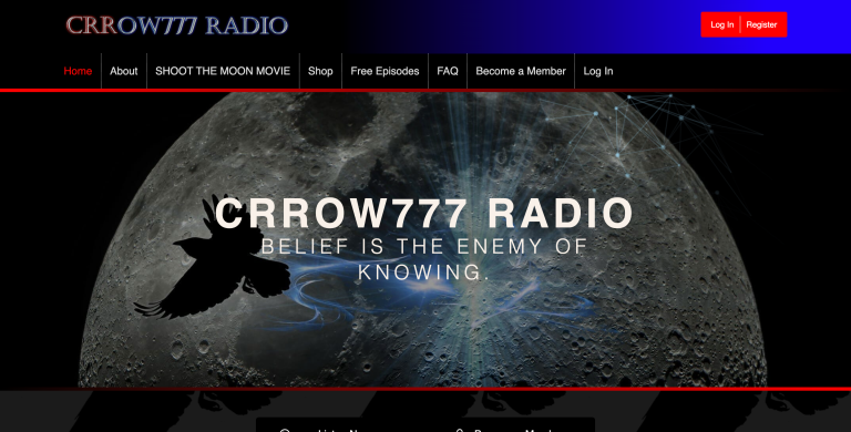 Crow777 Website Homepage