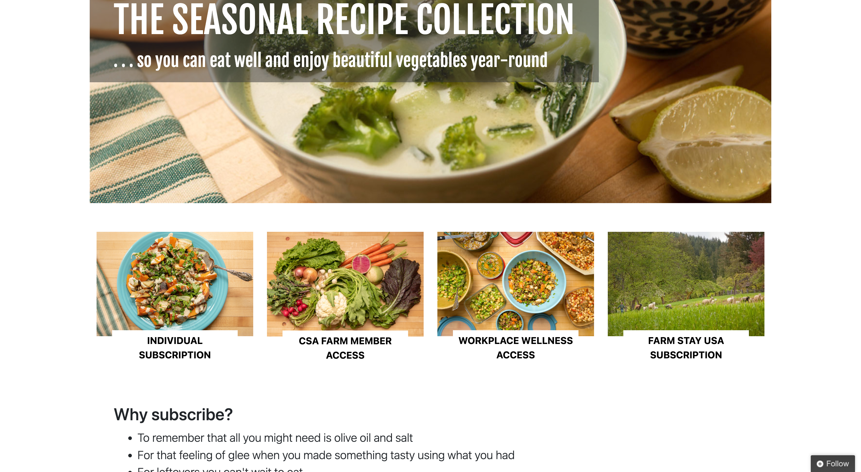 Cook With What You Have Membership Levels and Pricing