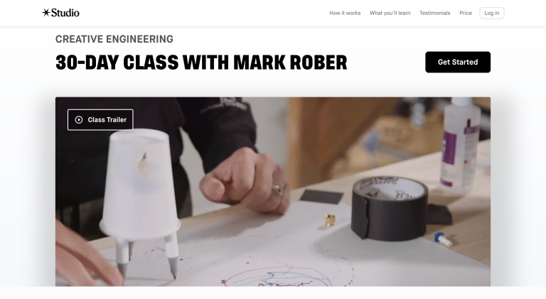 Mark Rober Engineering Website Homepage
