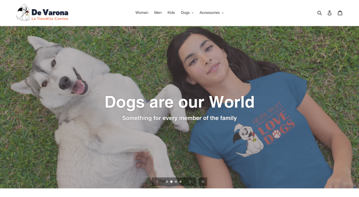 De Varona La Tiendita Canina Website Homepage
