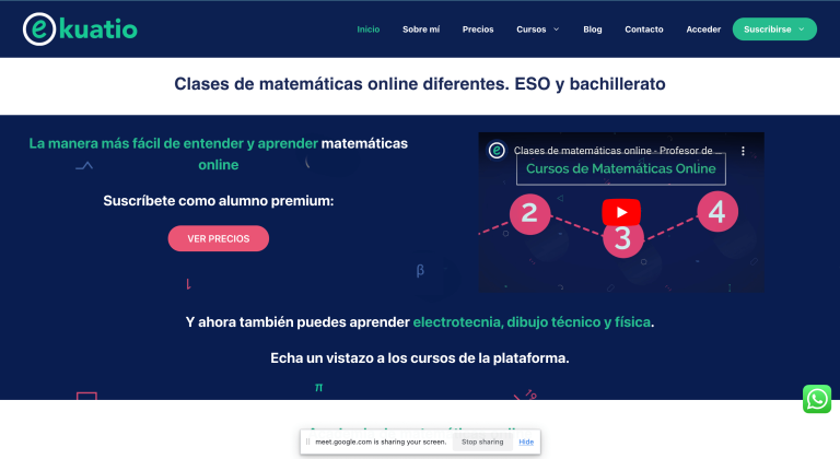 Homepage for Ekuatio