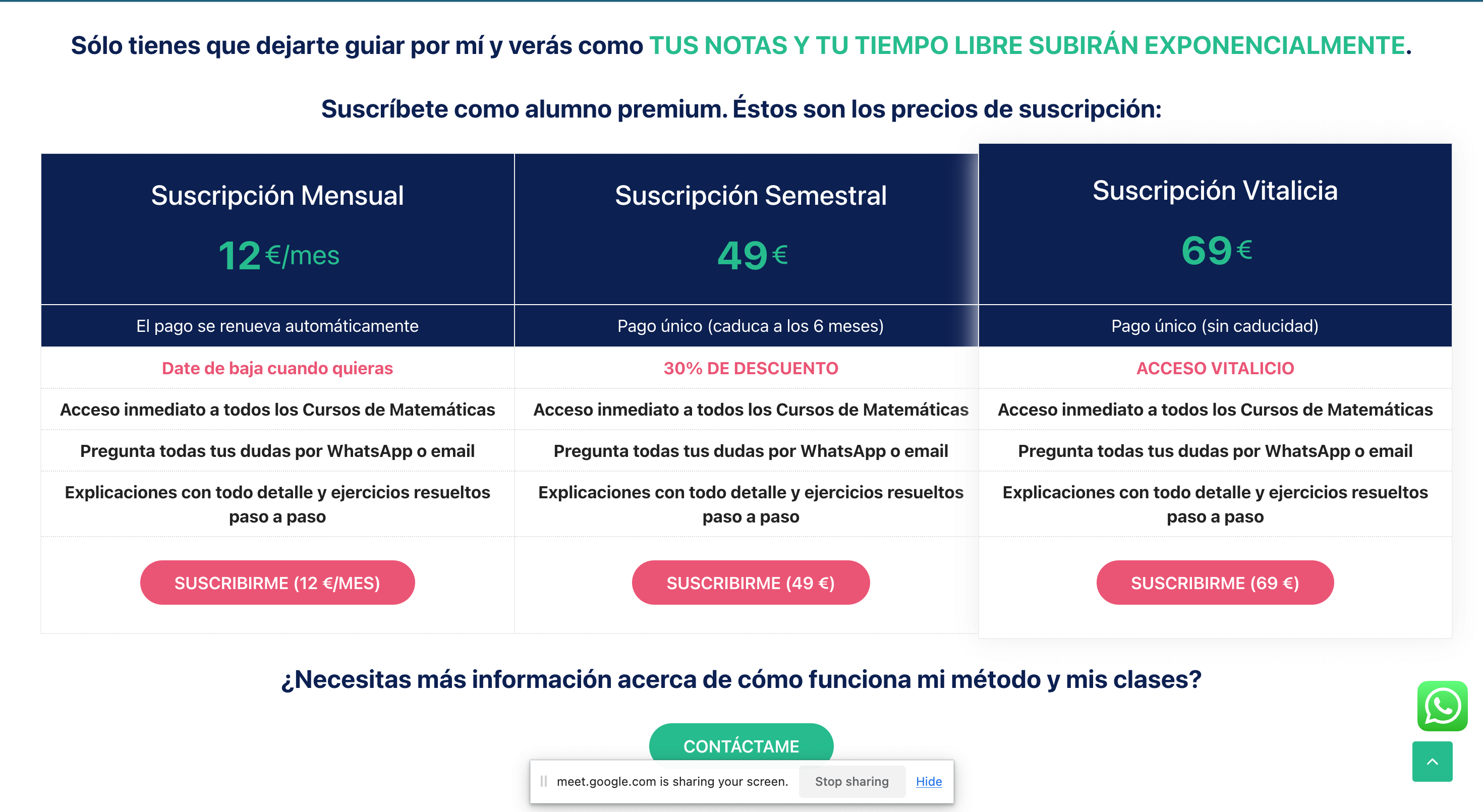 Ekuatio Membership Levels and Pricing