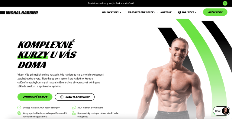 Michal Barbier website homepage