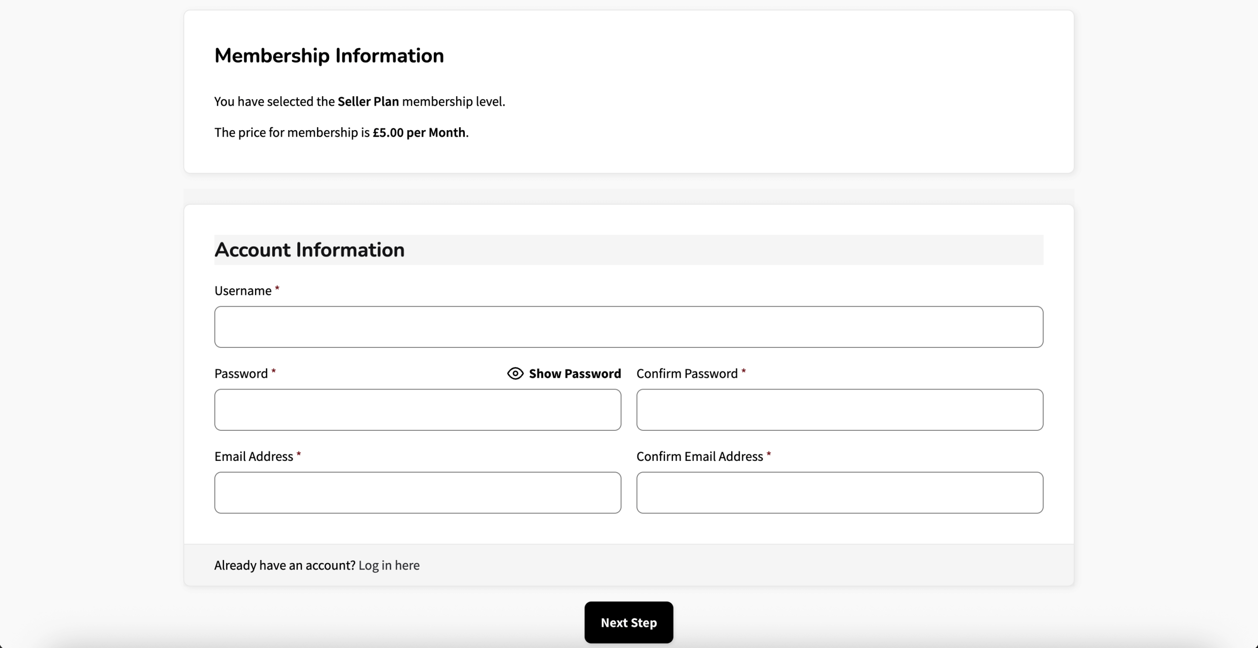 Numonday Membership Checkout