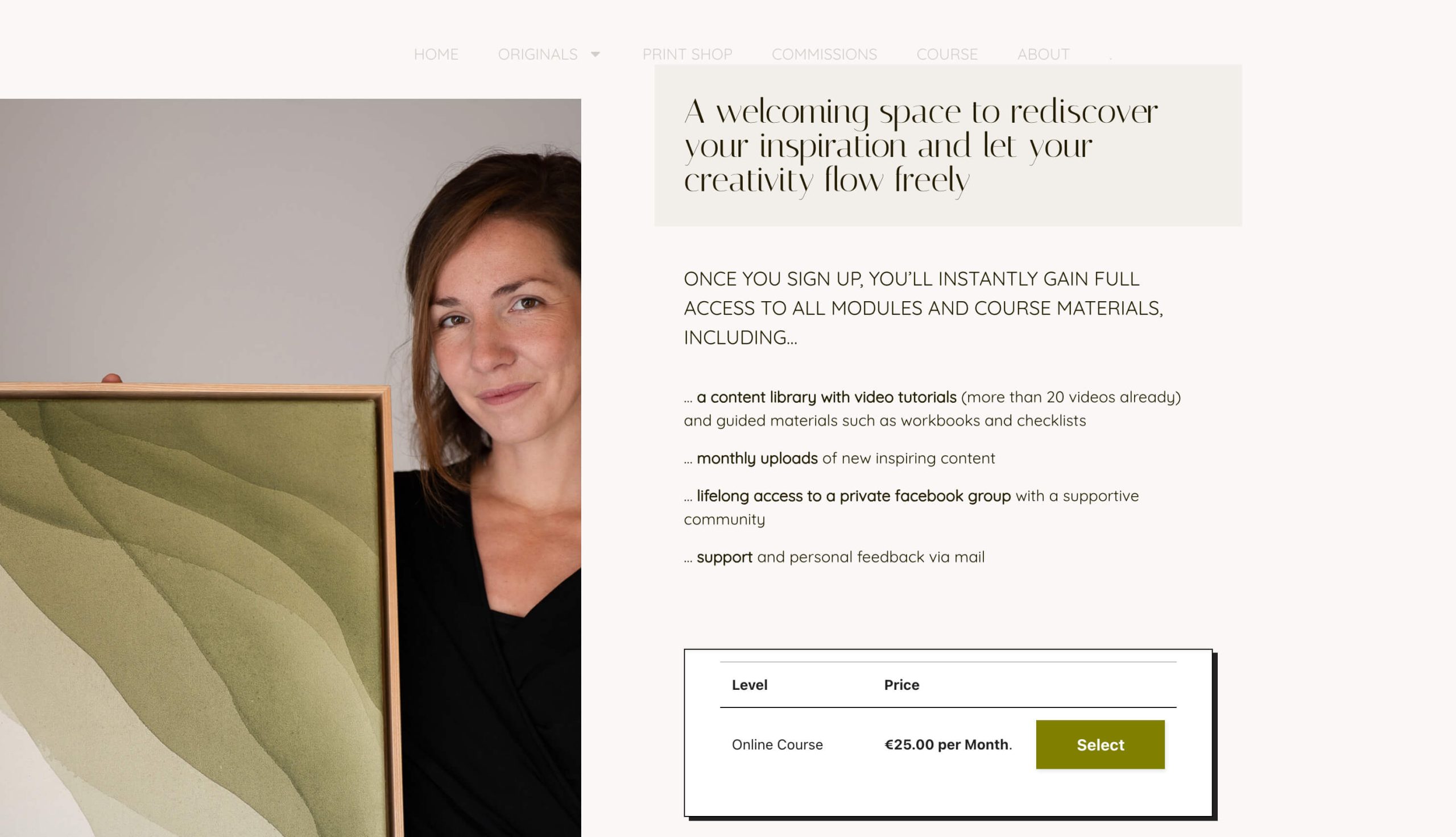 Christina Hohenwarter Membership Levels and Pricing