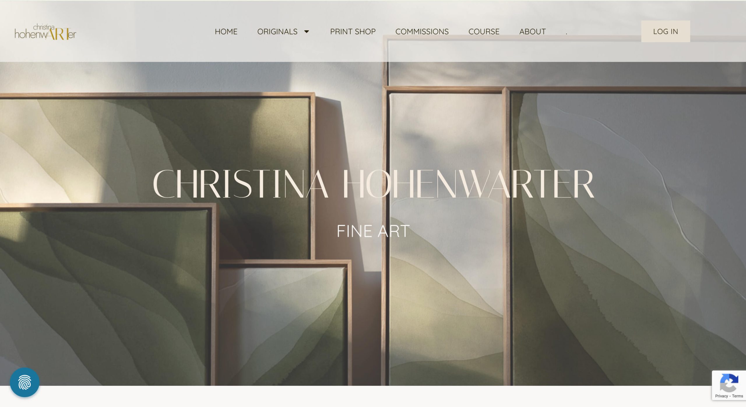 Christina Hohenwarter Website Homepage