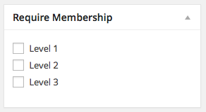 Set Membership Restrictions for a Page