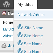 Screenshot of Multisites attached to one member