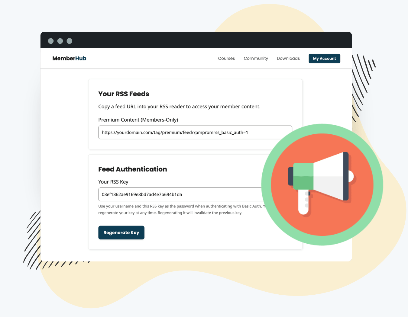 Splash Graphic for the Member RSS Feed Add On for Paid Memberships Pro