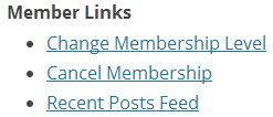 PMPro Member Links using RSS Feeds