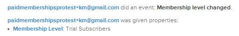 PMPro Level Change with Kissmetrics