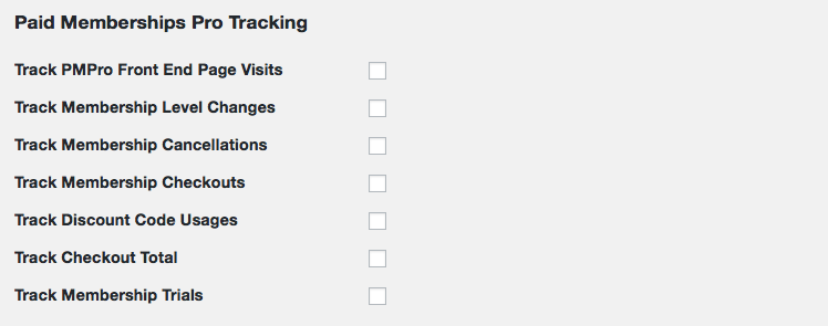 Paid Membership Pro Tracking using Kissmetrics Add On