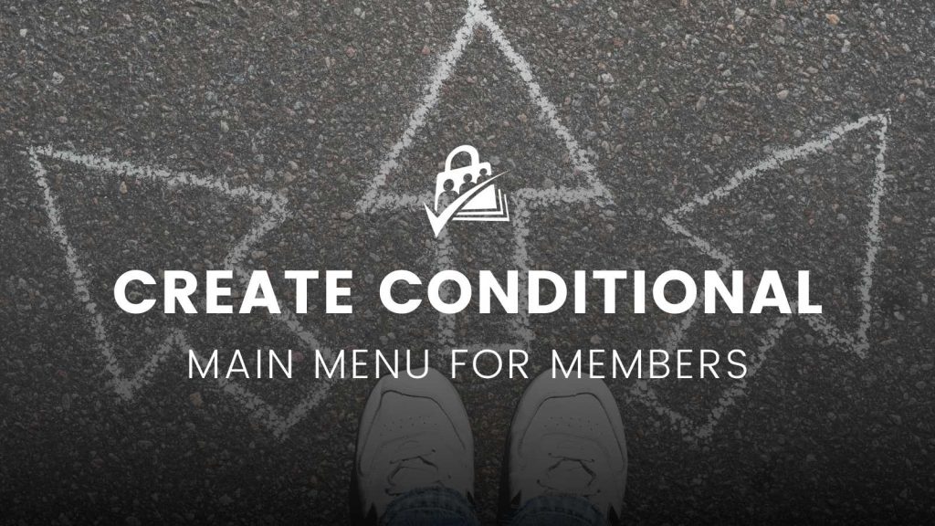 Create Conditional Main Menu for Members Banner Image