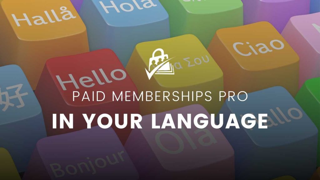 PMPro in Your Language Banner Image