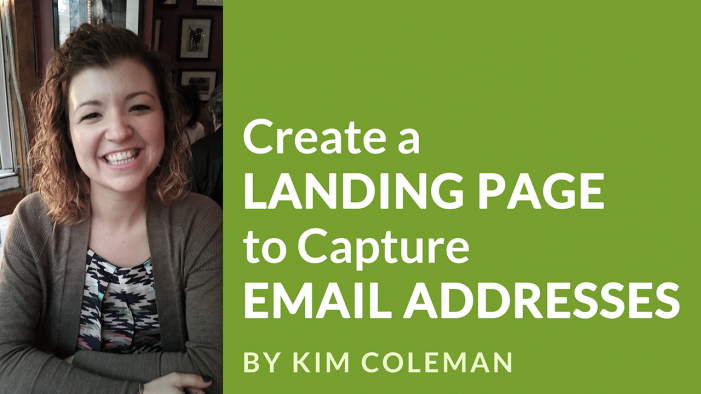 Kim Coleman - Create a Landing Page video banner