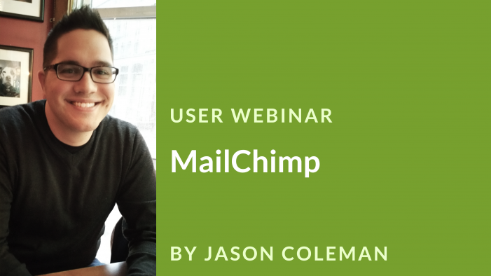 Webinar Banner: Mailchimp with Jason Coleman