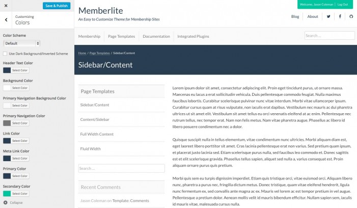 Memberlite Update Customizing Colors