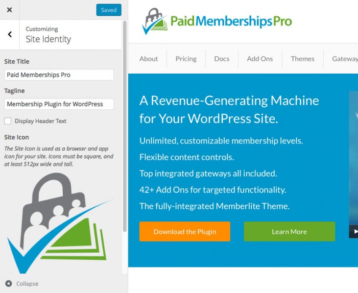 Customizing Site Identify with Memberlite