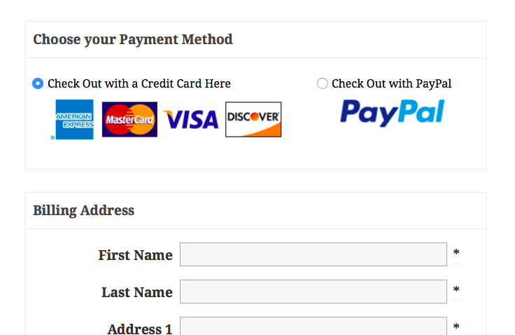 Offer PayPal as payment method at checkout