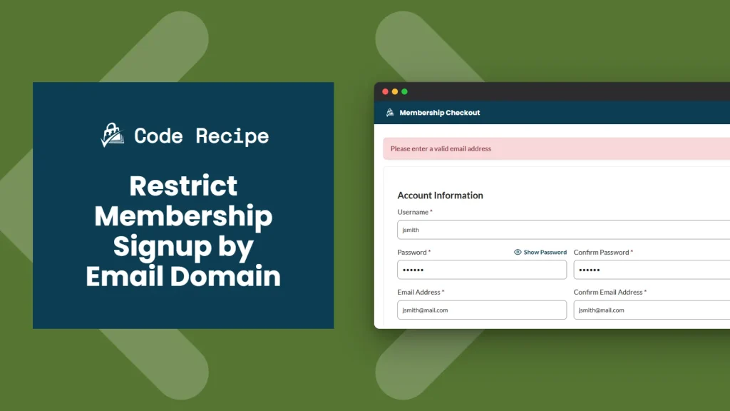 Featured Image for Restrict Membership Signup by Email Domain