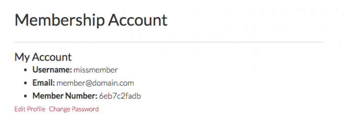 unique membership number