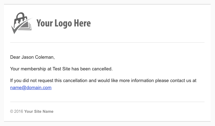 PMPro Email Template Generator Example