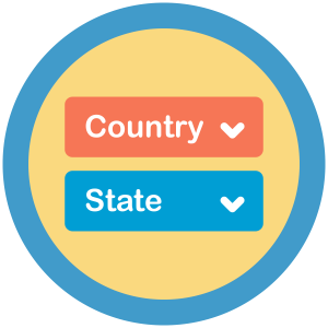 Country and State Dropdown Add On Plugin Icon