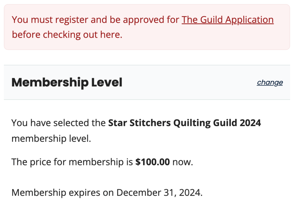 Two-step membership checkout: Prevent signup when a membership level requires another level approval.