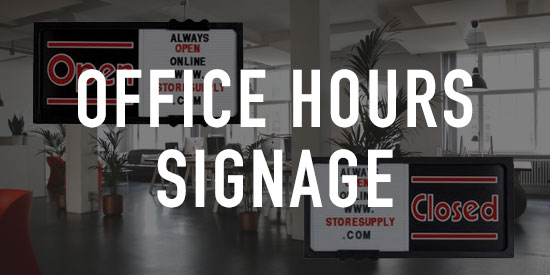 Office Hour Signage