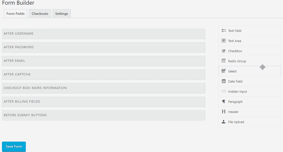 Screen share video of Paid Membership Pro Form Builder Premium Plugin