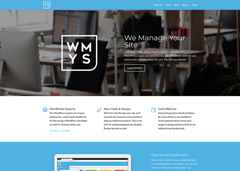 We Manage Your Site Screenshot