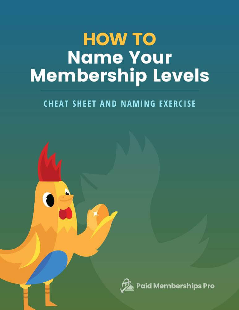Cheat Sheet and Naming Exercise Cover for How to Name Your Membership Levels