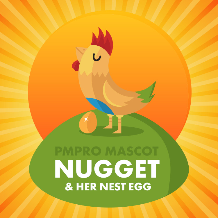 PMPro Mascot - Nugget and her nest egg