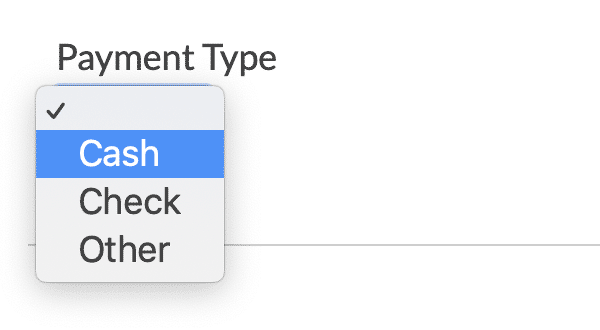 PMPro Select Check, Cash, Other