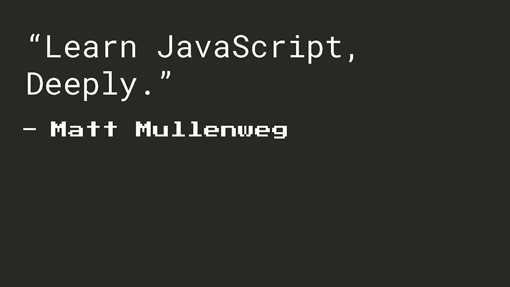 Matt Mullenweg - Learn JavaScript Deeply