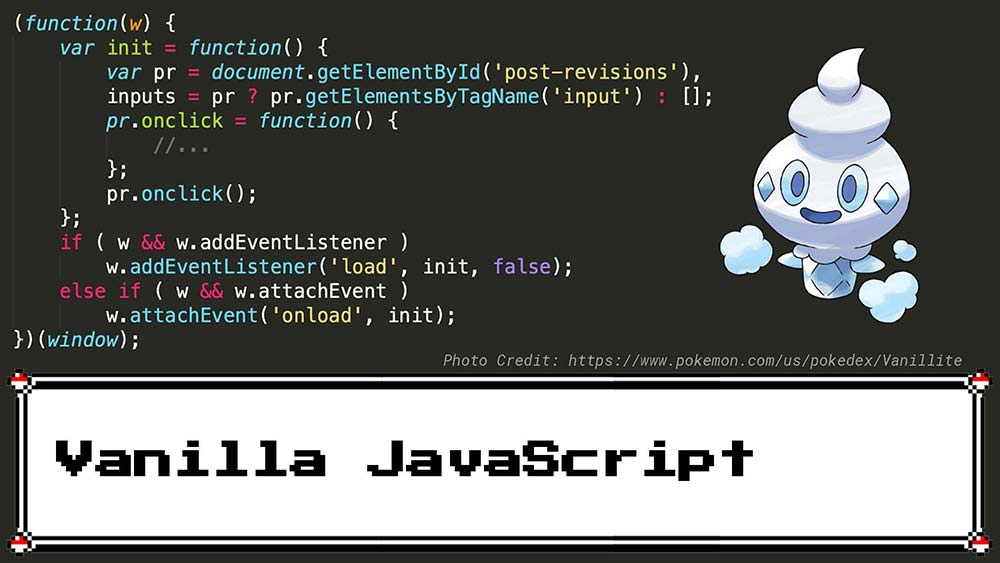 Vanilla JavaScript Example