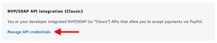 PayPal: NVP/SOAP API Key