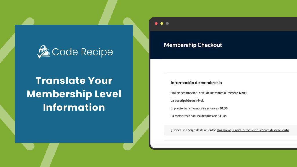 Featured Image for Translate Your Membership Level Information