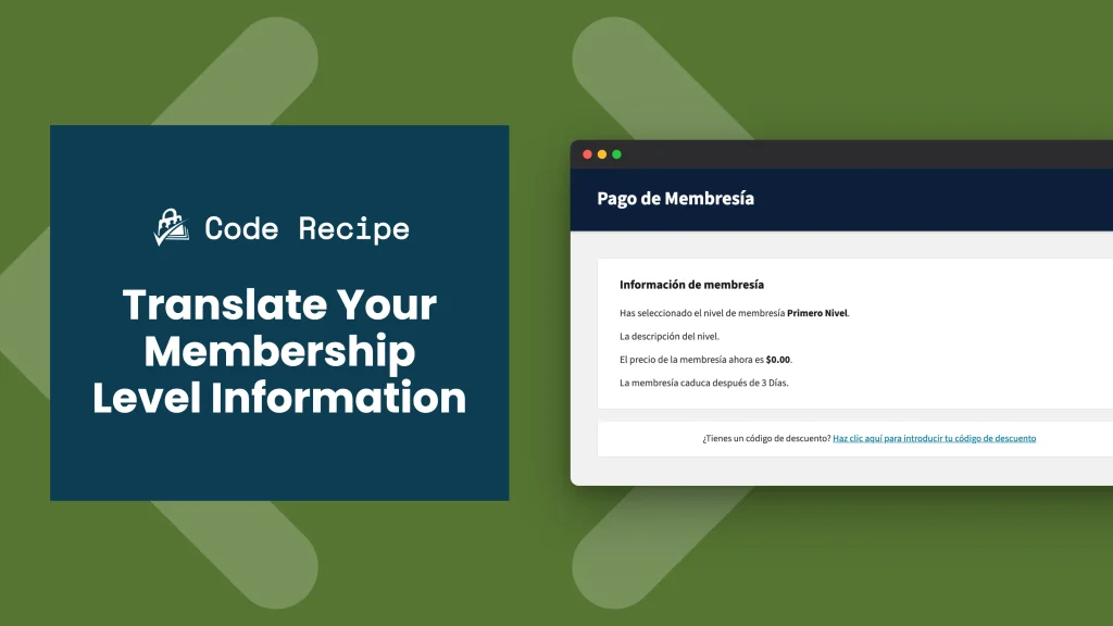 Featured Image for Translate Your Membership Level Information