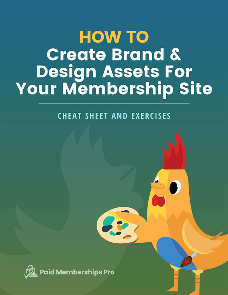 Cheat Sheet and Exercises Cover for How to Create Brand and Design Assets for Your Membership Site
