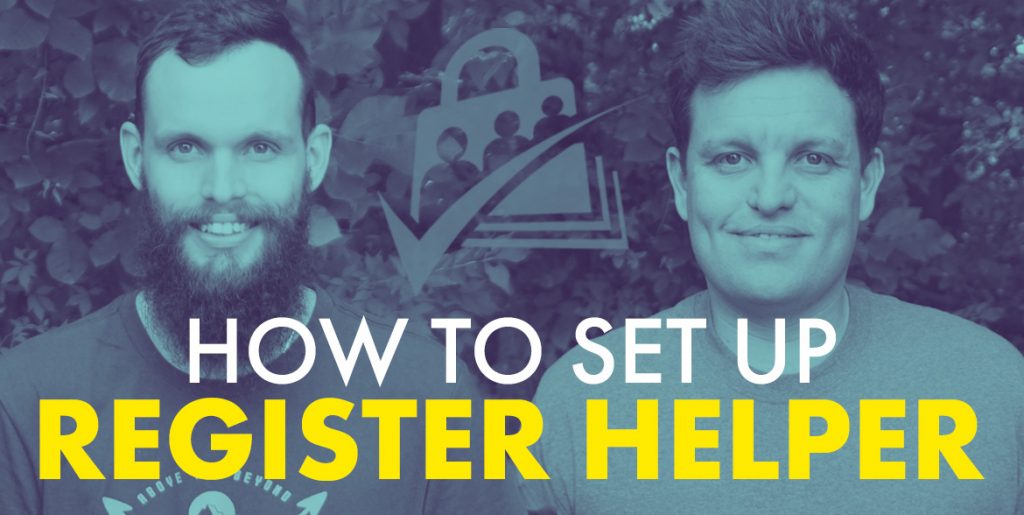 How to set up Register Helper
