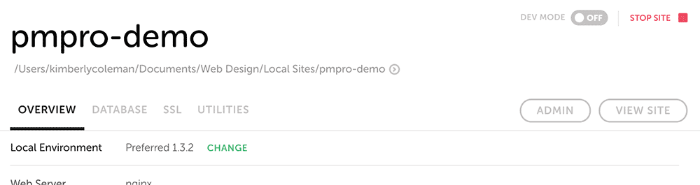 View Demo Site in Local by Flywheel