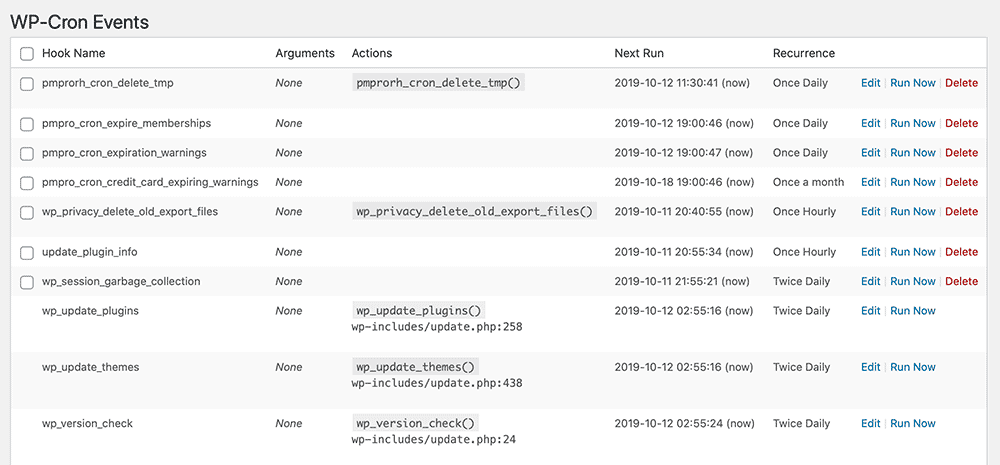 WP-Cron Events