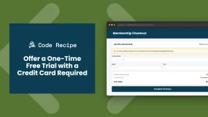 Offer a One-Time Free Trial That Requires a Credit Card Using Subscription Delays