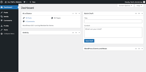 Screenshot of blocking dashboard access for additional user roles in WordPress