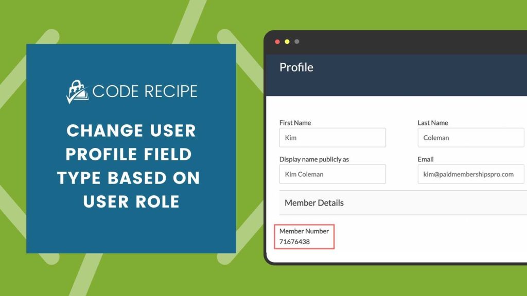 Change User Profile Field Type Based on User Role Recipe Banner Image