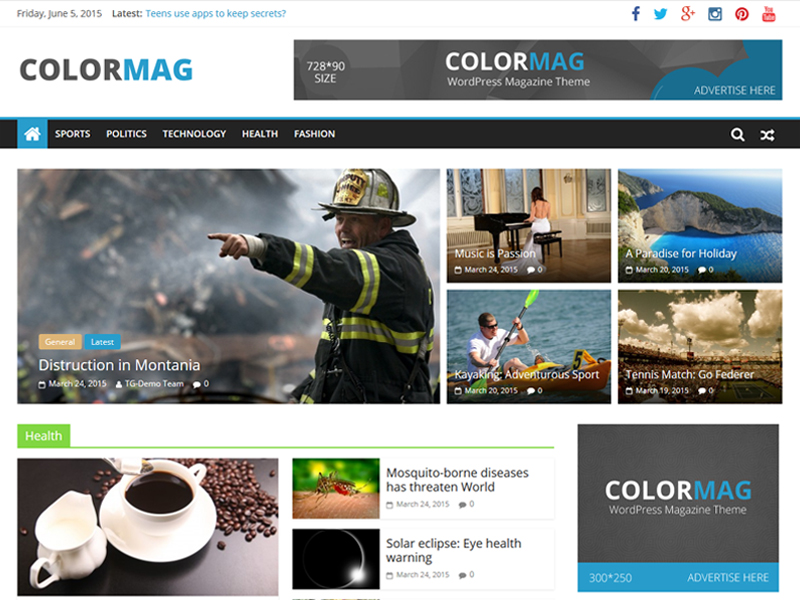 ColorMag Theme by ThemeGrill Screenshot